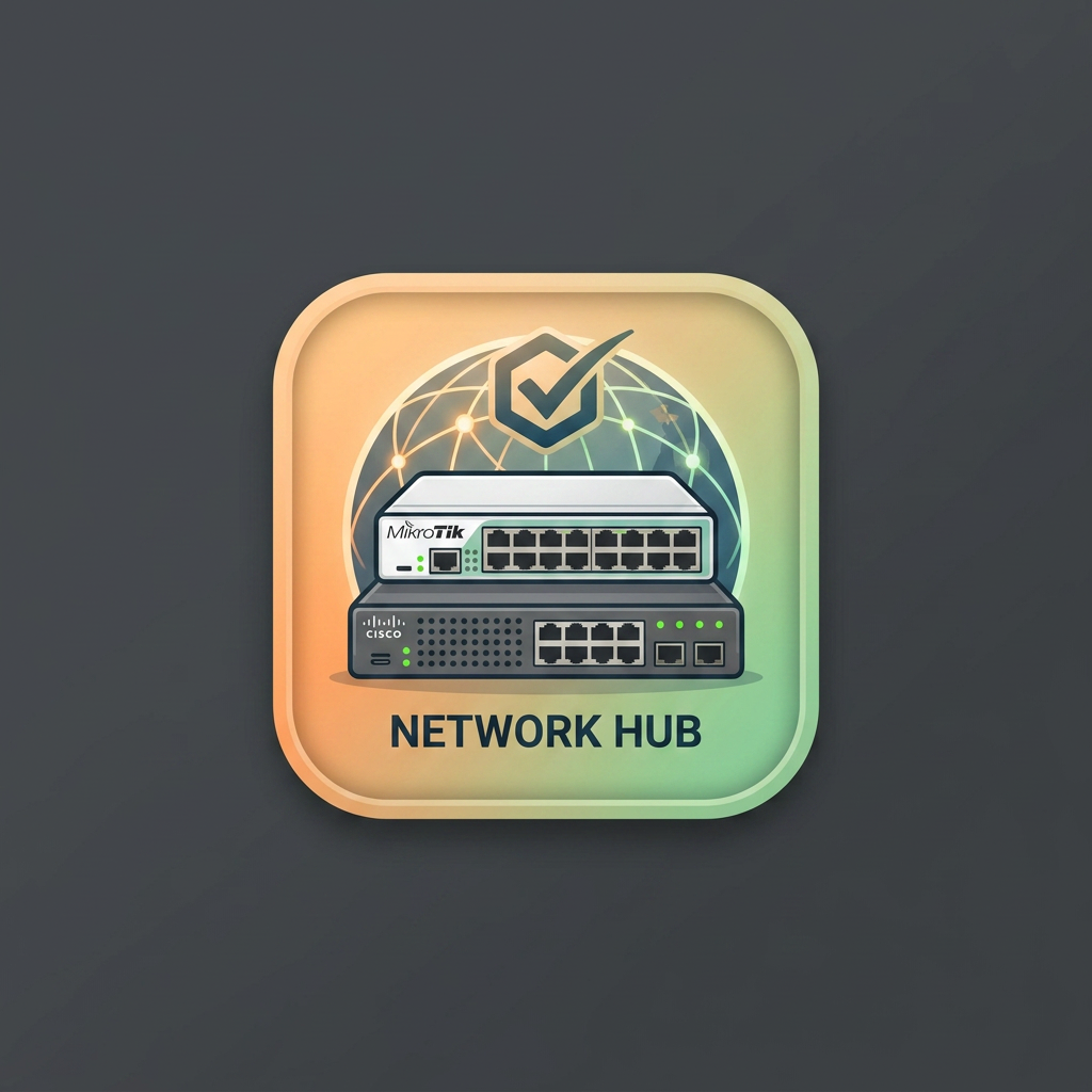 Small technology themed square icon